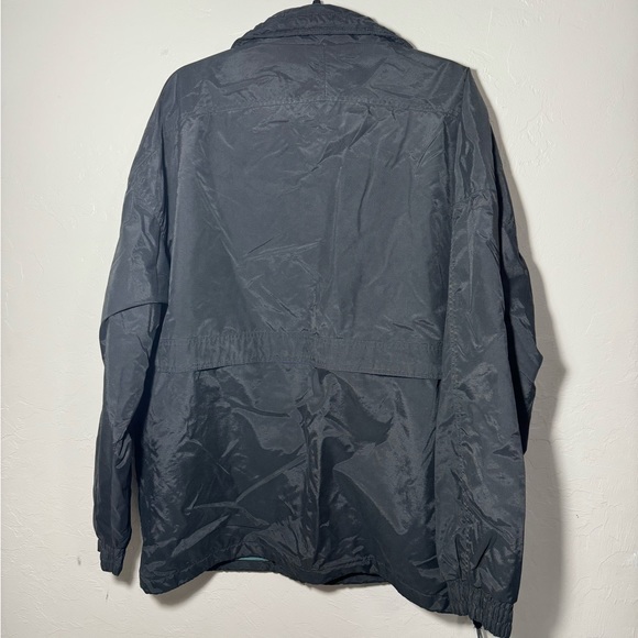 Vintage White Sierra Black/Green Nylon Pullover Jacket 1/4 Zip Wind Breaker XL - Picture 4 of 4